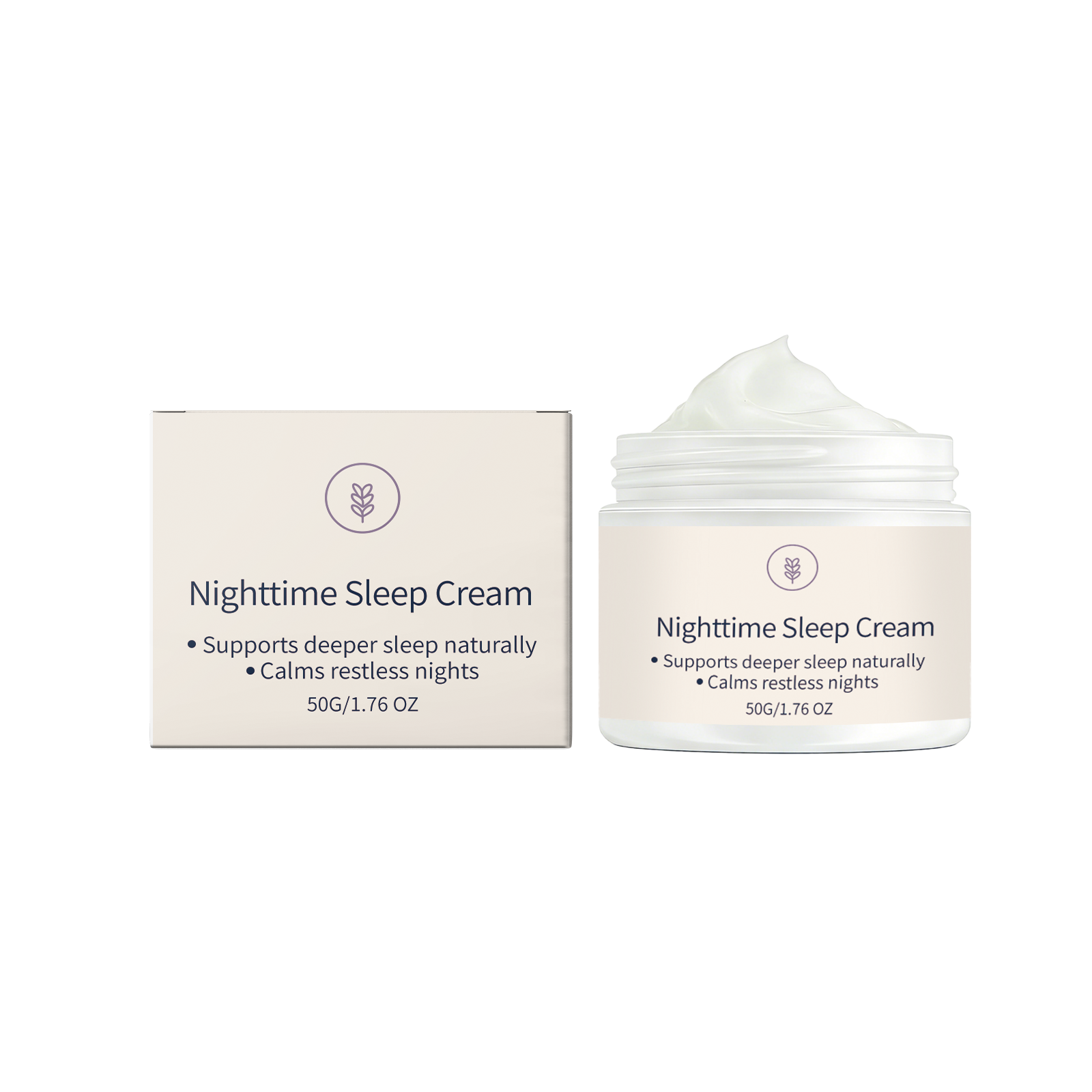 Sleep Comfort Cream Night Gentle Care Nourish Refreshing Moisturize Before Bed Apply Massage Treat Body Skin