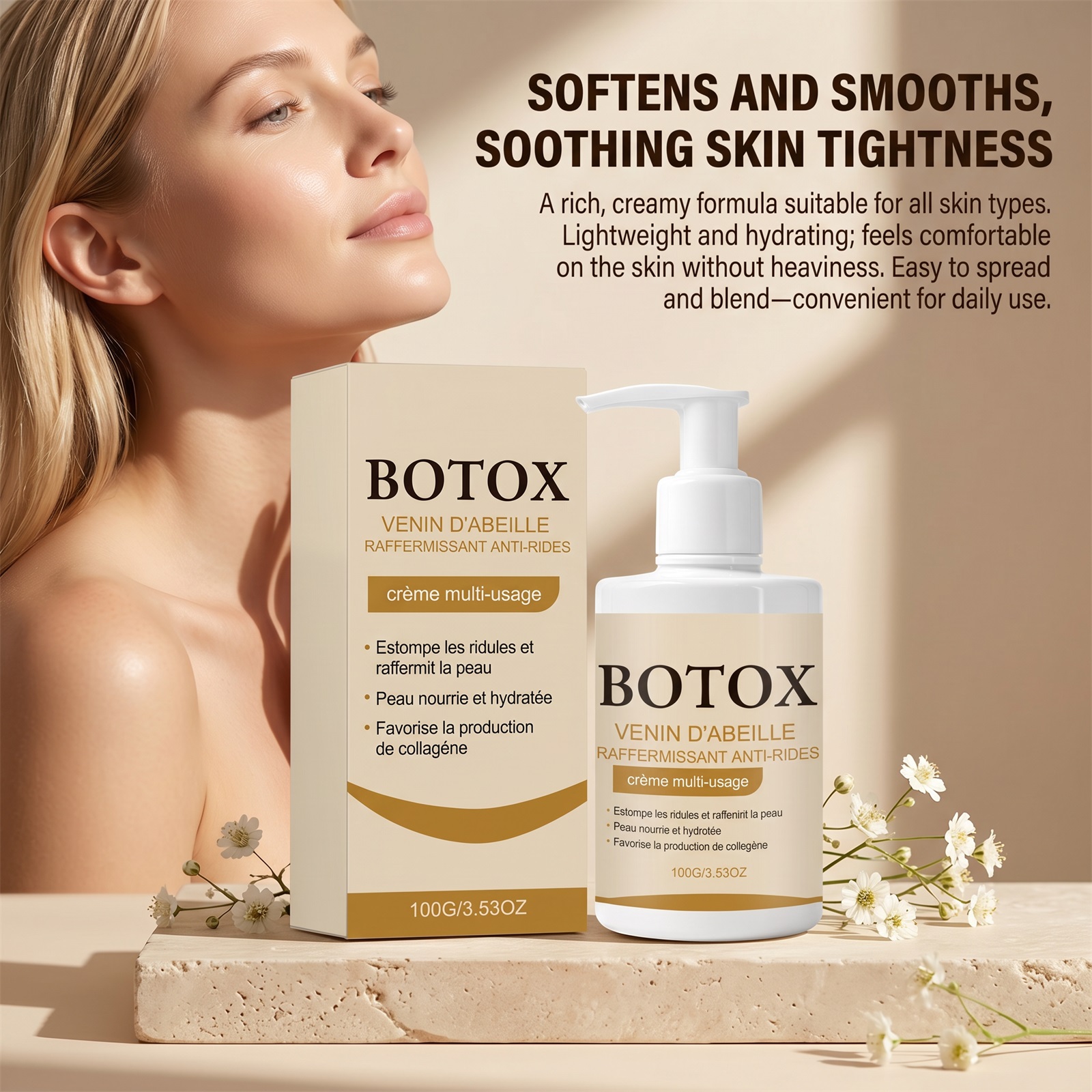 Skin Care Cream Hydrating Light Nourishing Refreshing Non Sticky Hydrate Body Skin Smear Care