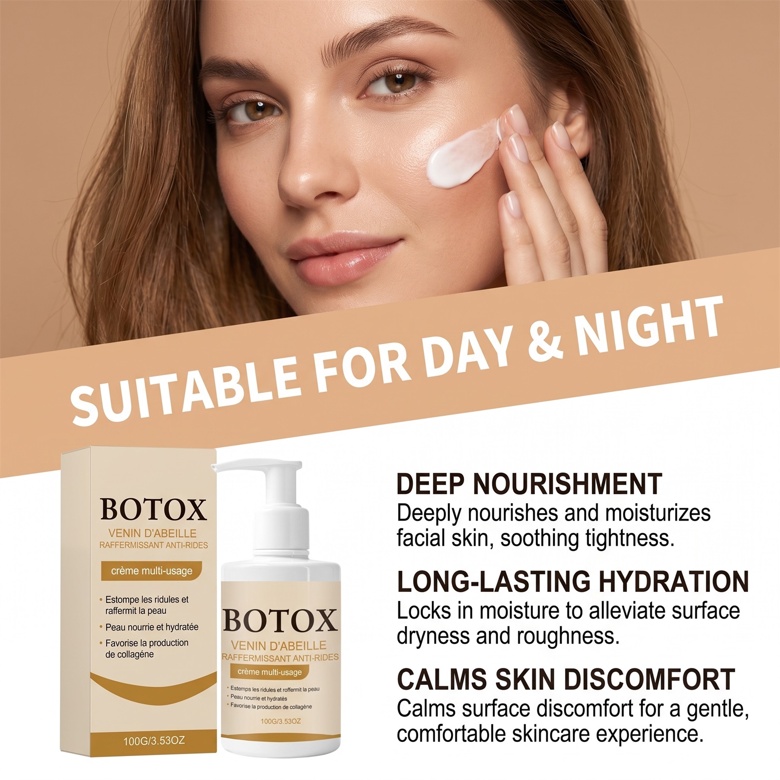 Skin Care Cream Hydrating Light Nourishing Refreshing Non Sticky Hydrate Body Skin Smear Care