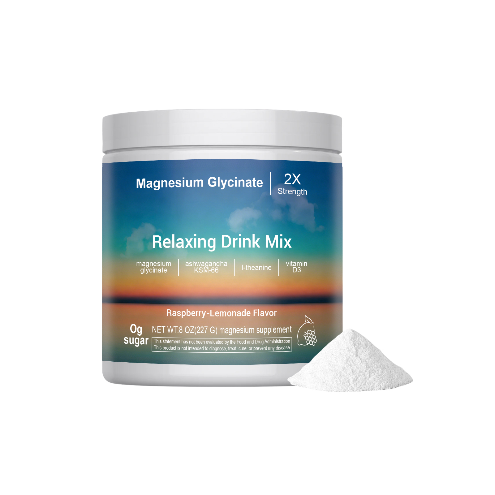 Energy Balance Support Powder Body Vitality Calm Mild Formula Daily Nutrient Supplement For Human Physical Wellness