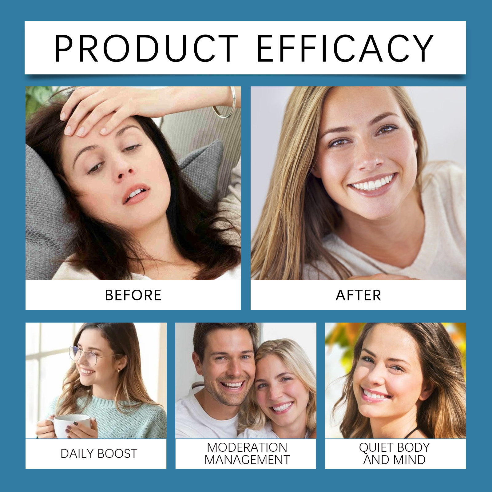 Energy Balance Support Powder Body Vitality Calm Mild Formula Daily Nutrient Supplement For Human Physical Wellness