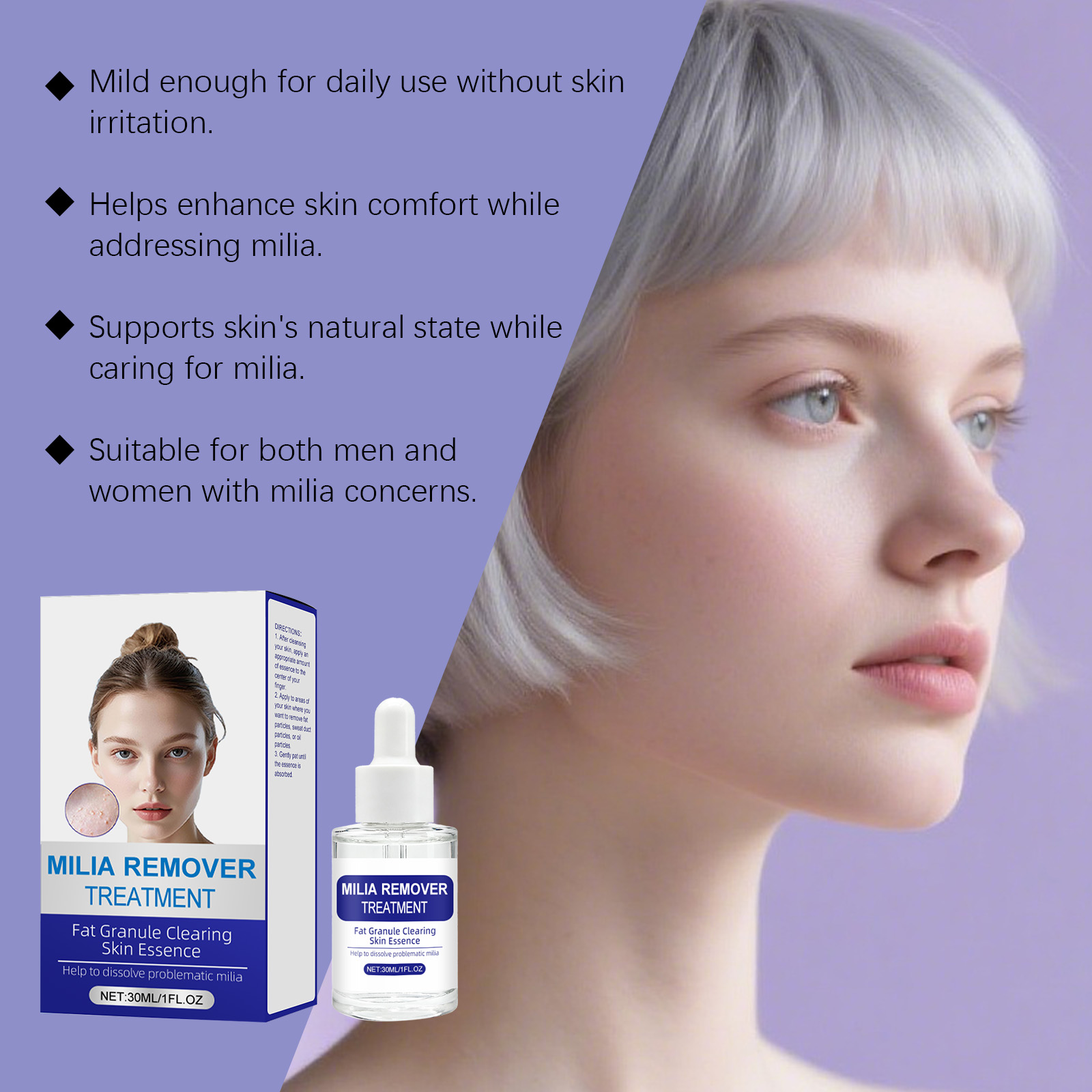 Skin Purifying Repair Essence Liquid For Daily Facial Skin Care And Sensitive Complexion Recovery