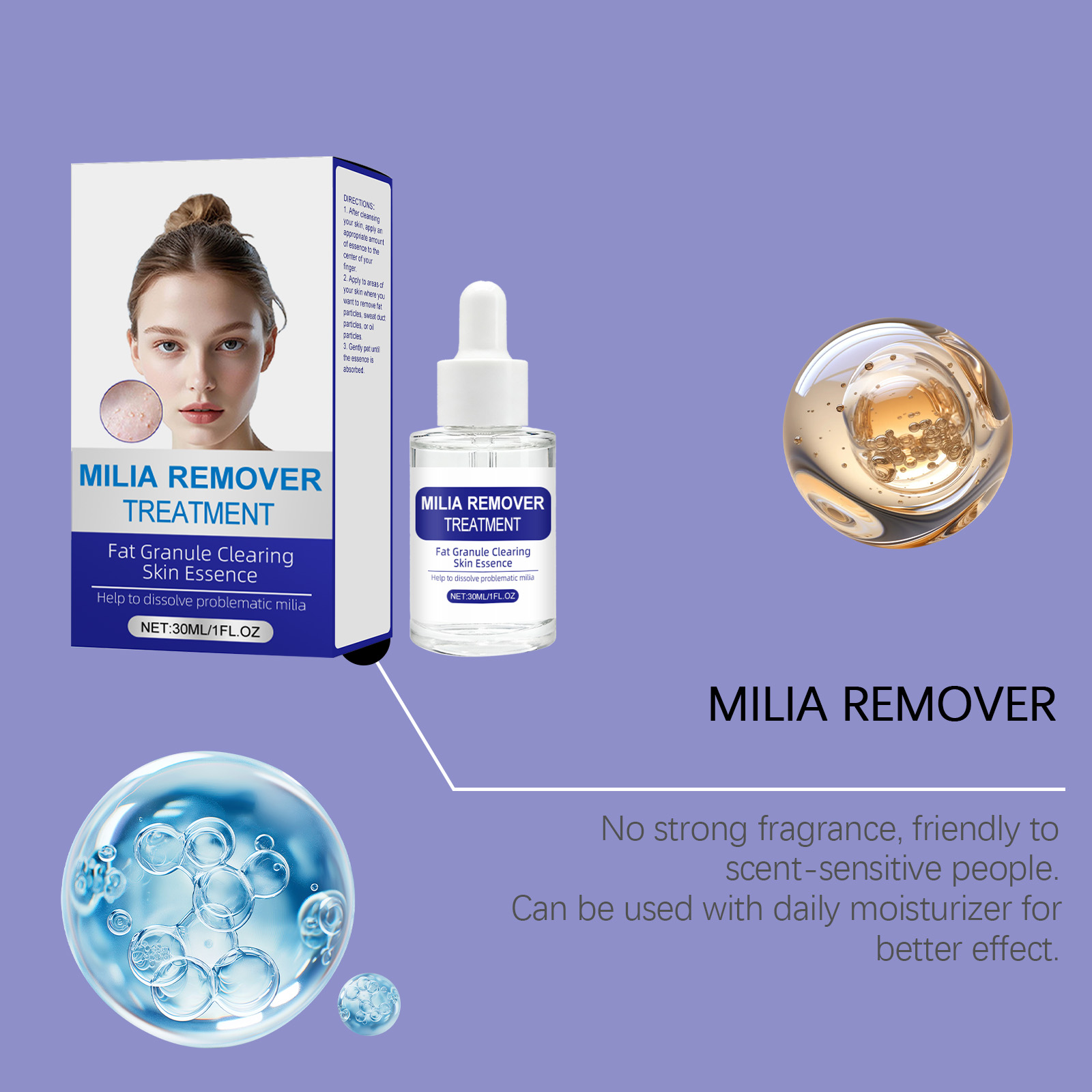 Skin Purifying Repair Essence Liquid For Daily Facial Skin Care And Sensitive Complexion Recovery