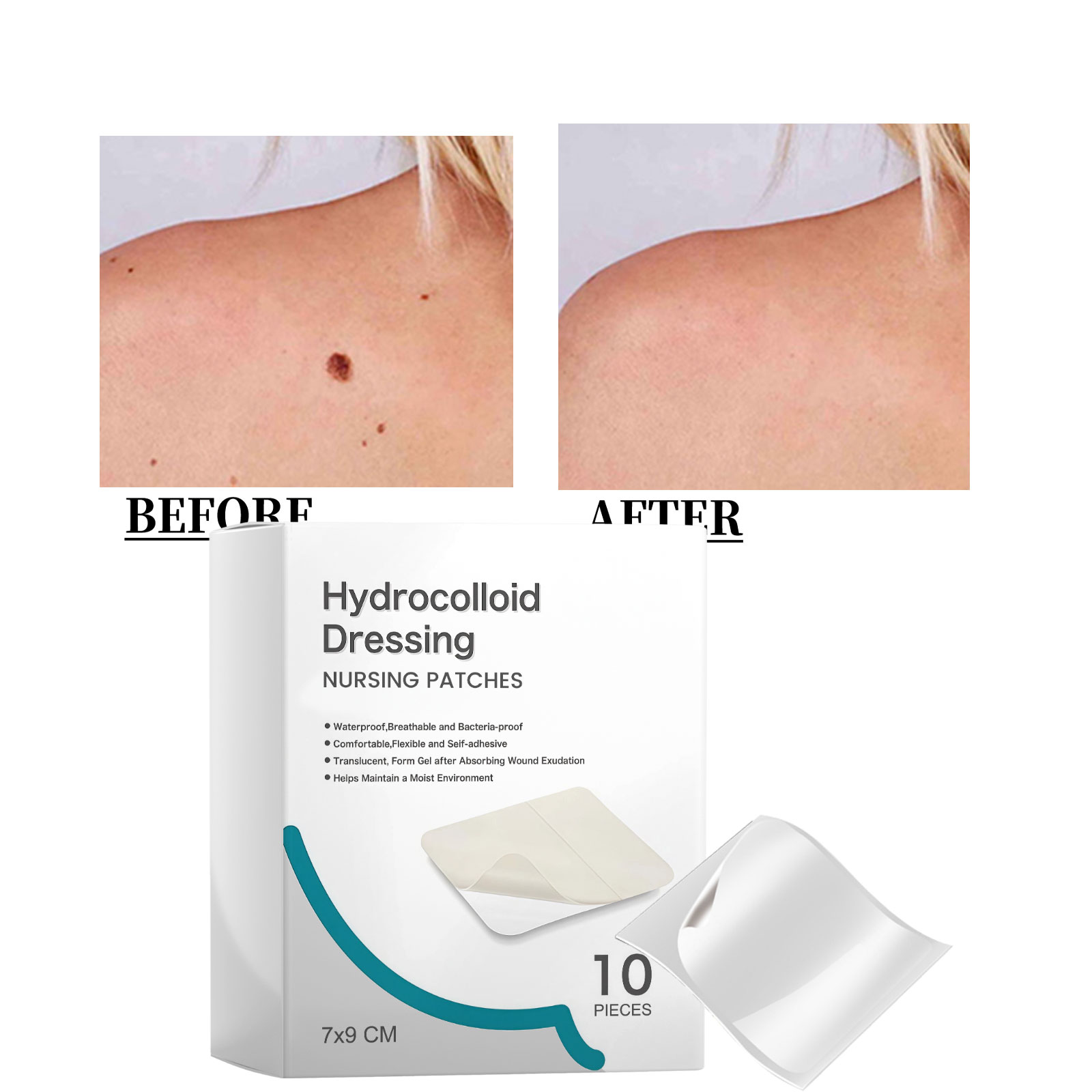 Body Care Patch Mild Care Moist Hydrate Soft Breathable Skin Friendly Convenient Daily Body Skin Nursing