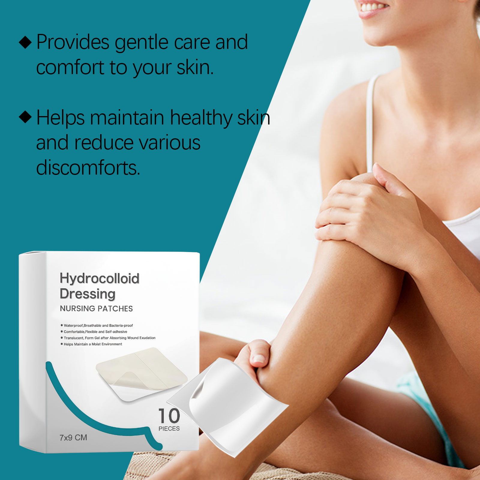 Body Care Patch Mild Care Moist Hydrate Soft Breathable Skin Friendly Convenient Daily Body Skin Nursing