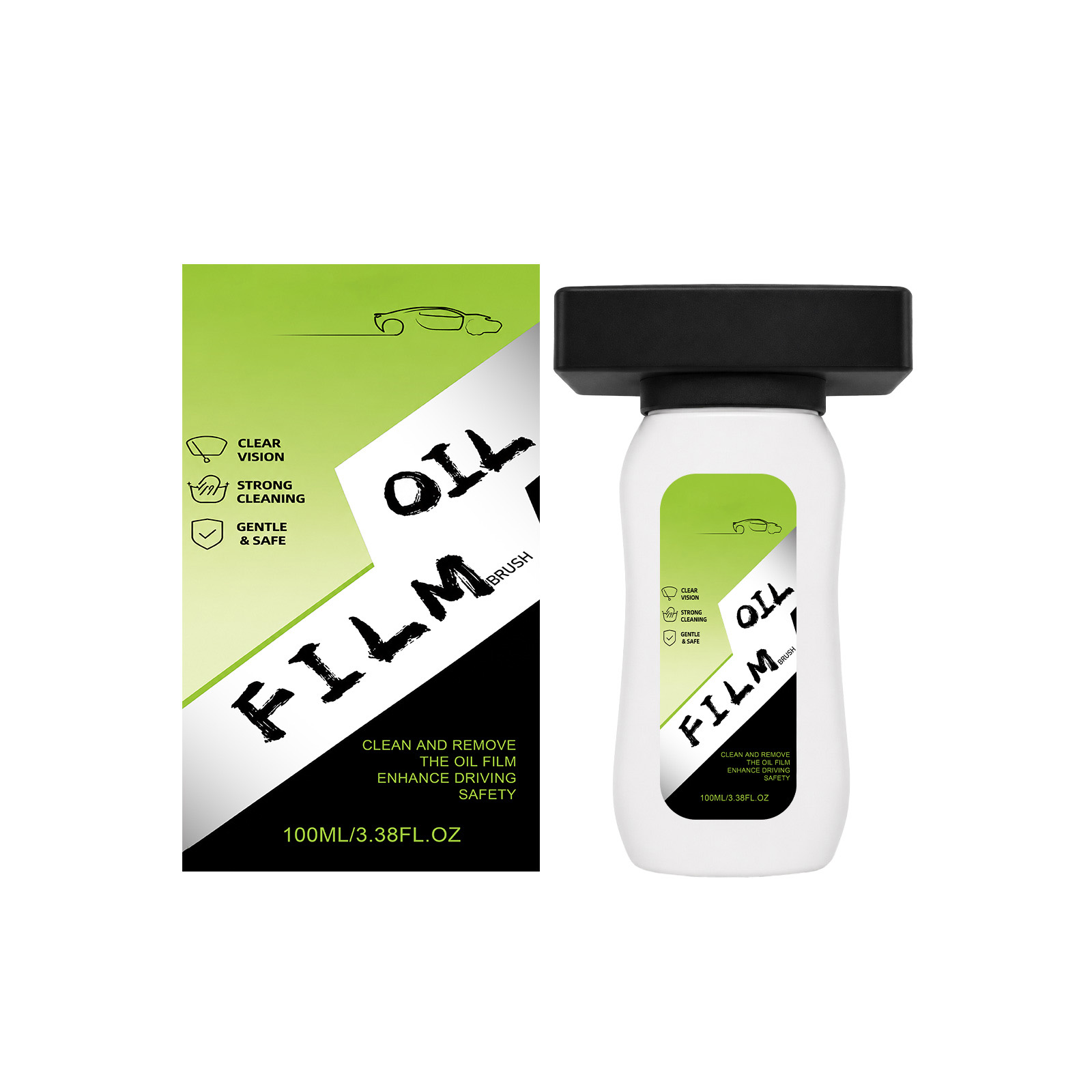 Glass Oil Film Cleaning Brush Automobile Windshield Window Maintenance Decontamination Renovation Portable Cleaner Tool