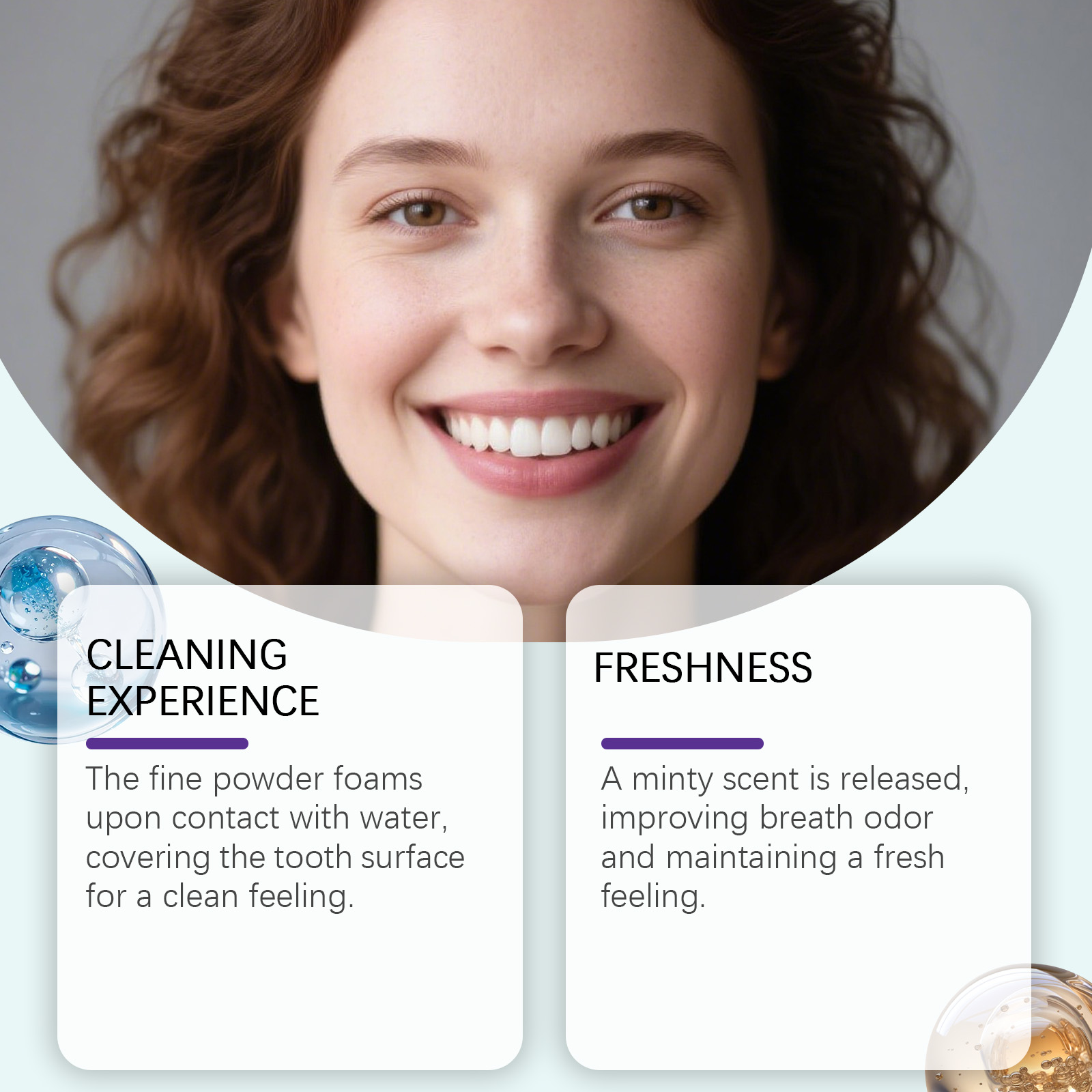 Collagen Dental Powder Mild Smooth Texture Cleanses Tooth Surface Stains Daily Fresh Care
