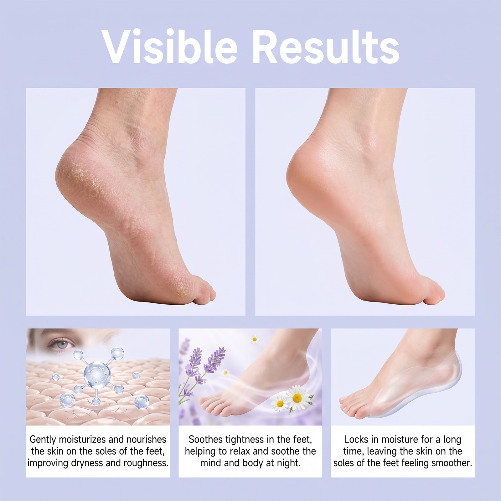 Sleep Care Foot Patch Night Comfort Soft Skin Friendly Breathable Daily Home Care