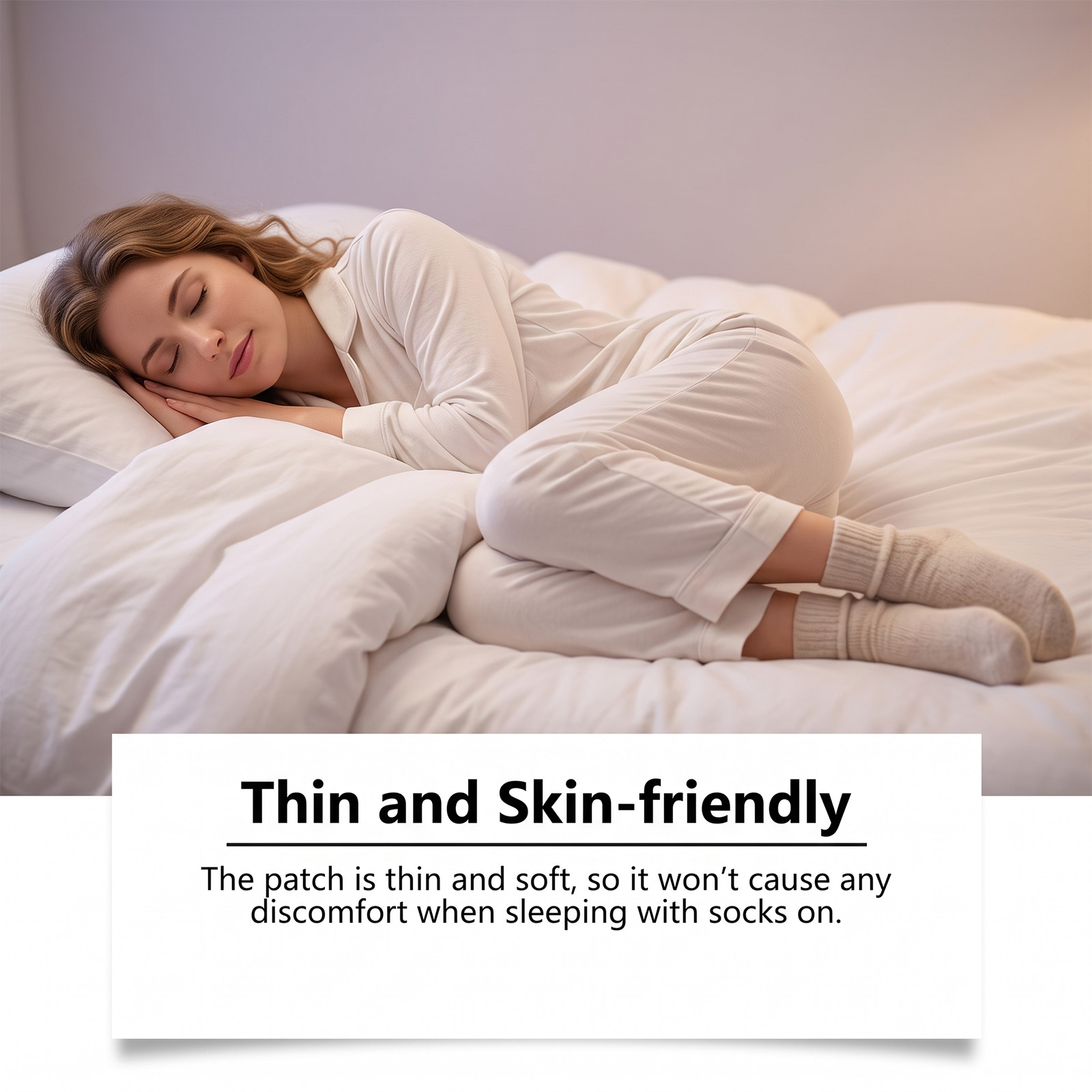 Sleep Care Foot Patch Night Comfort Soft Skin Friendly Breathable Daily Home Care