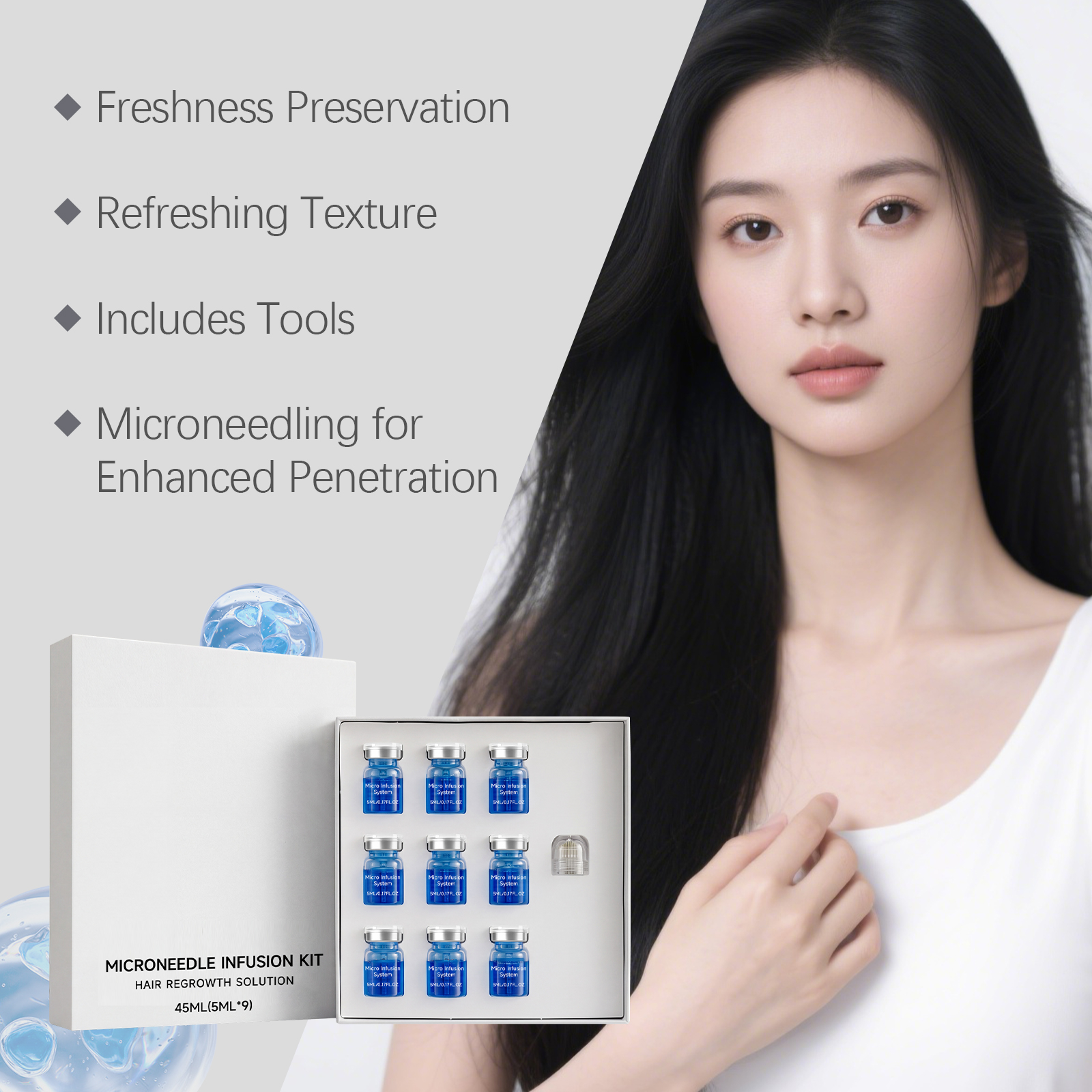 Scalp Essence Set Daily Moisturizing Soft Mild Hydrating Refreshing Non Sticky For Hair
