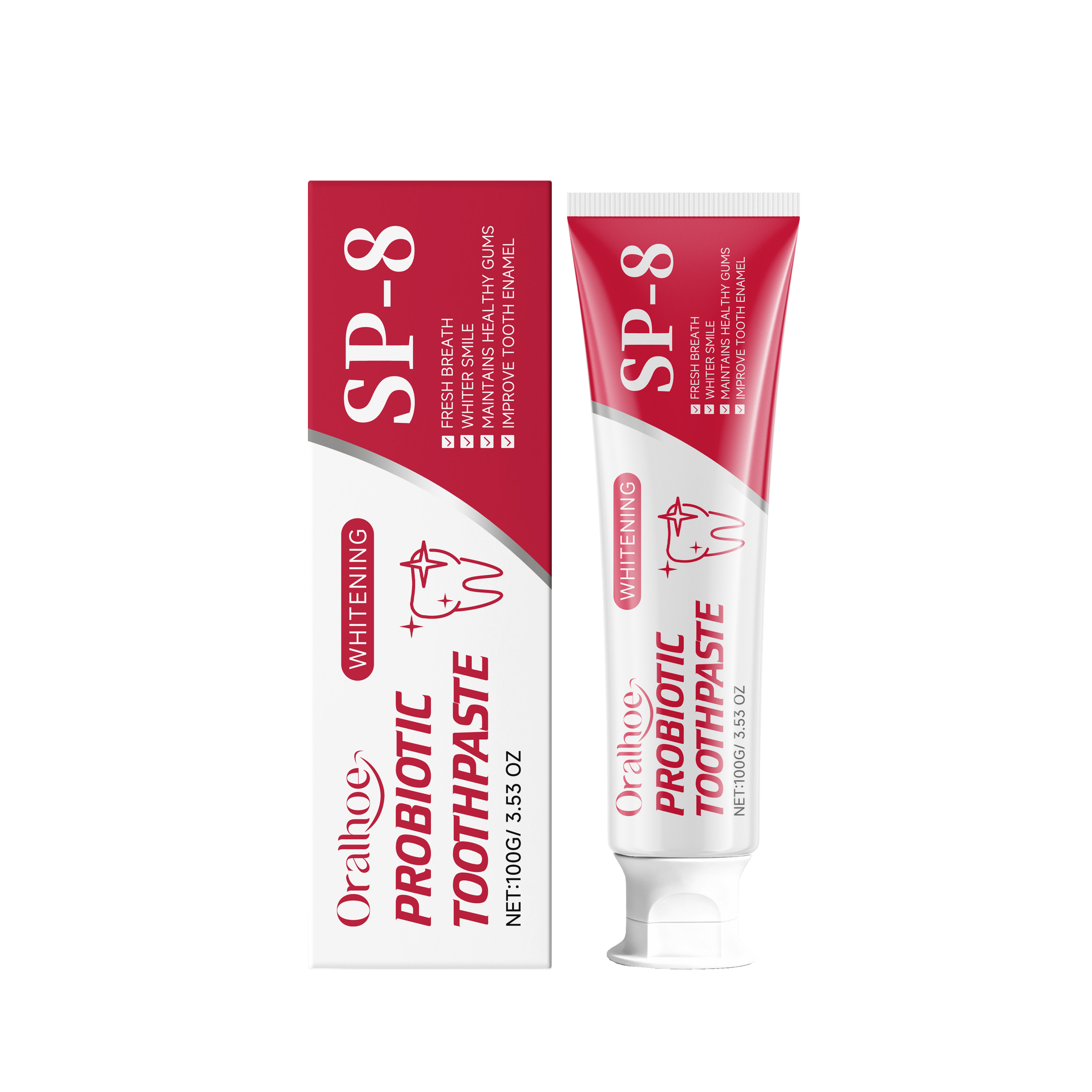 Toothpaste Daily Cleans Teeth Oral Residues Freshens Breath Protects Teeth Bright Mild Comfortable