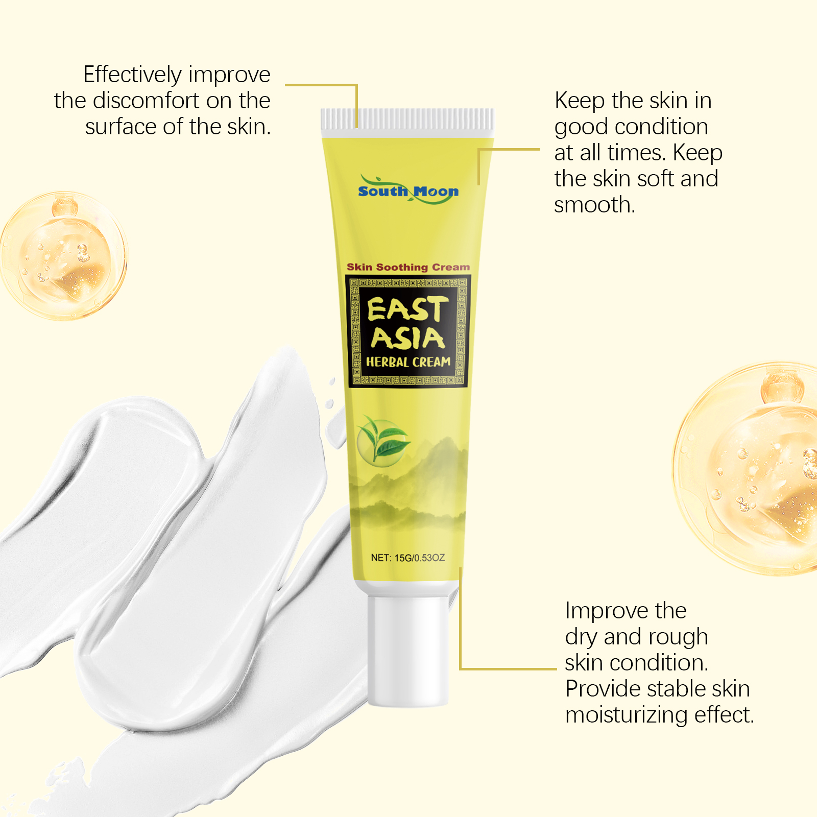 Herbal Skin Moisturizing Cream For Irritated Dry Skin Protect Skin Barrier Care Complexion