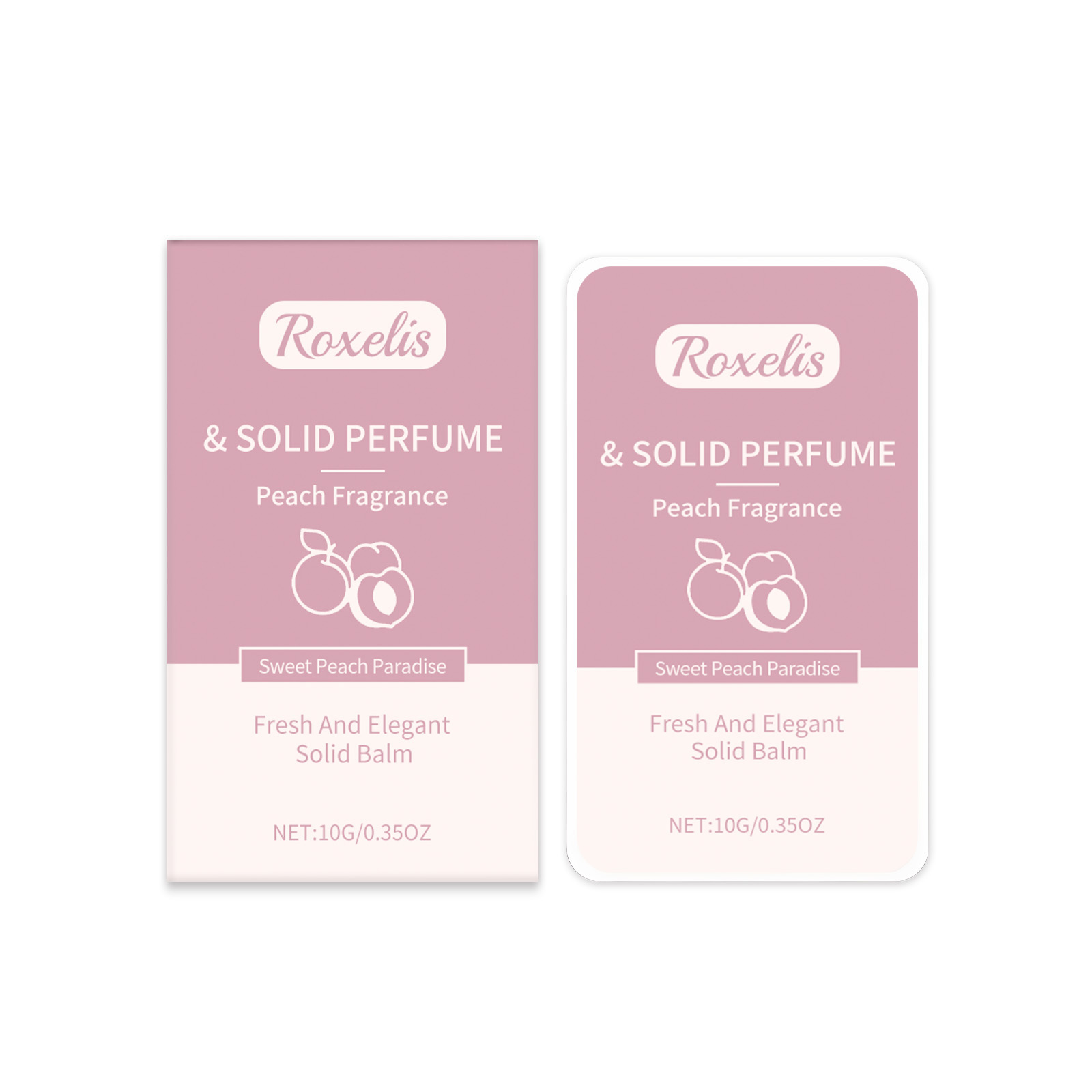 Peach Solid Perfume Fresh Fruity Light Scent Long Lasting Portable Solid Balm Fruity Fragrance