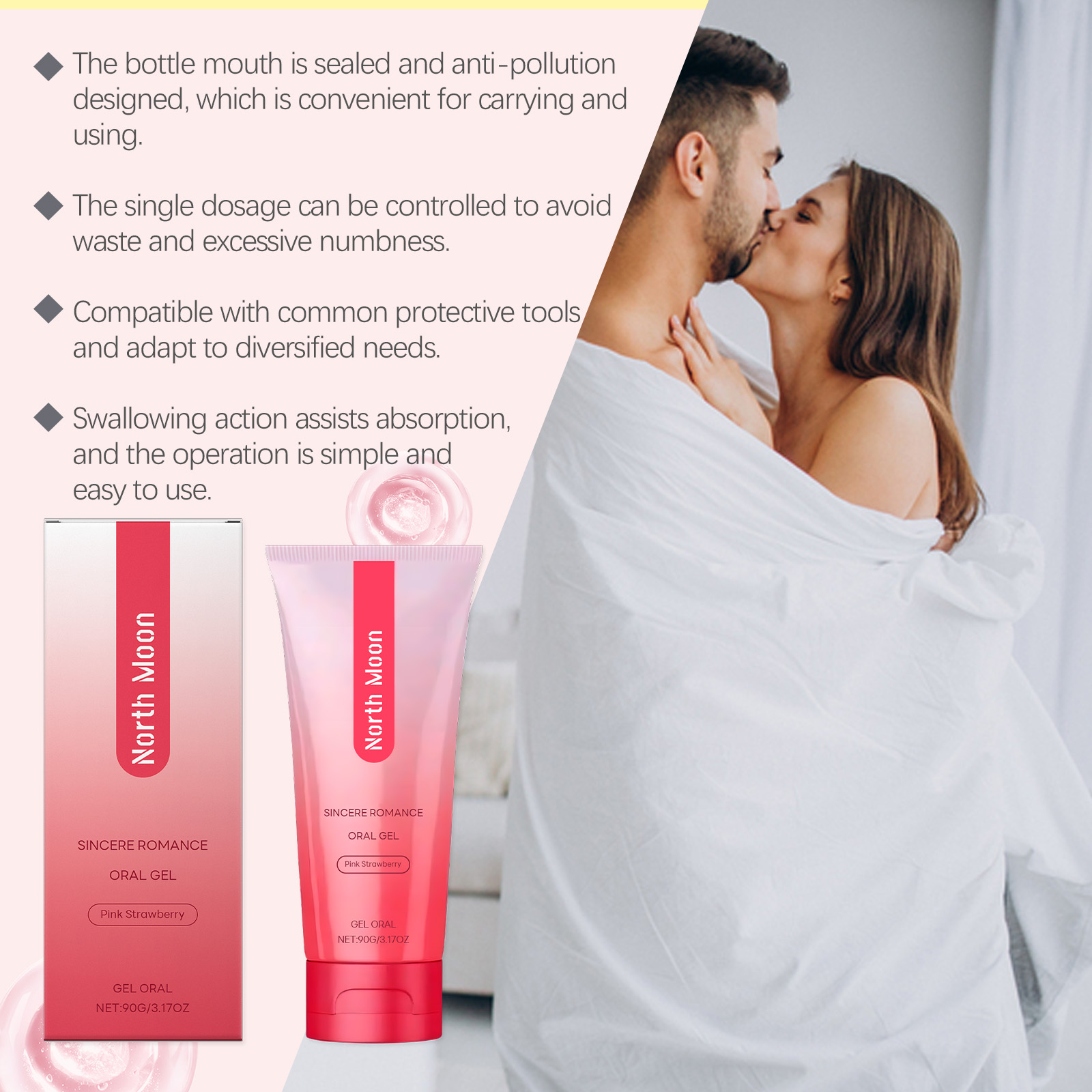 Body Care Gel Daily Care Mild Ingredients Soothe Oral Discomfort Gentle Skin Nourish