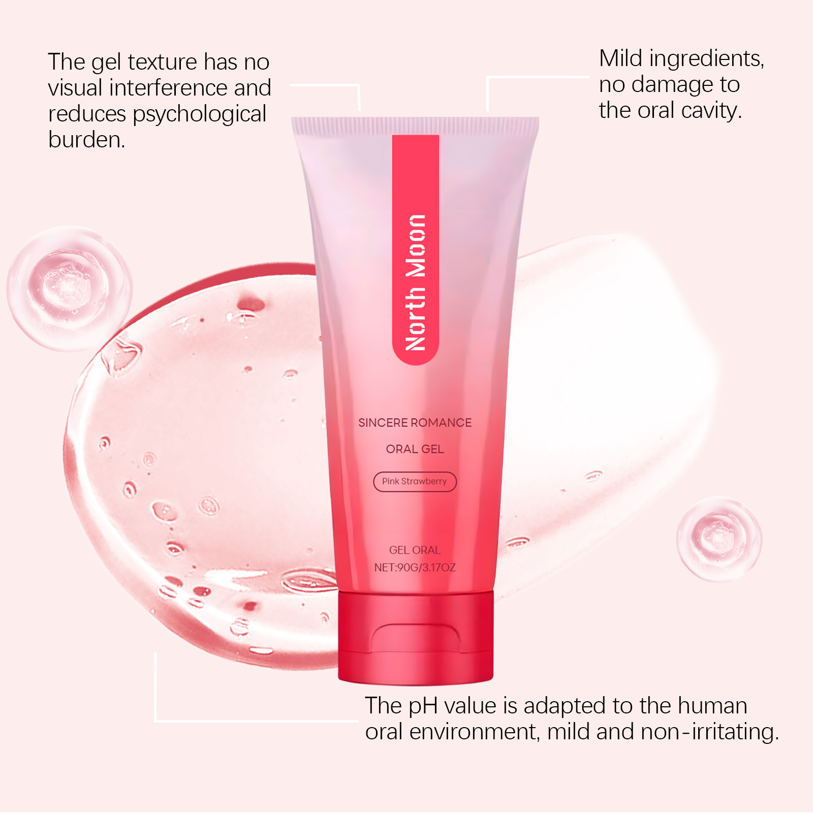 Body Care Gel Daily Care Mild Ingredients Soothe Oral Discomfort Gentle Skin Nourish