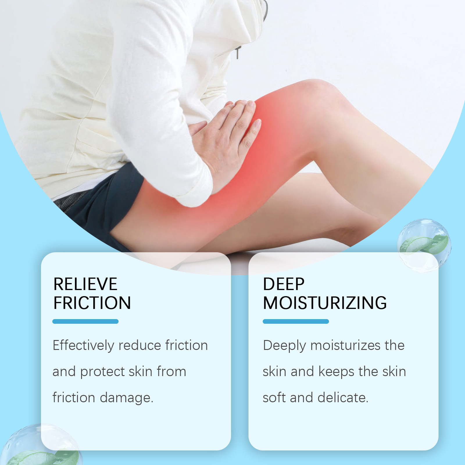 Thigh Anti Chafing Stick Outdoor Sports Skin Leg Moisturizing Care Protection Foot Repair Cream