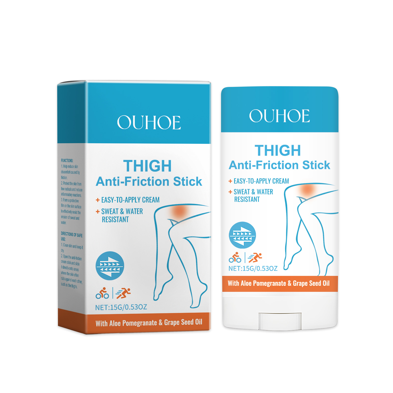 Thigh Anti Chafing Stick Outdoor Sports Skin Leg Moisturizing Care Protection Foot Repair Cream