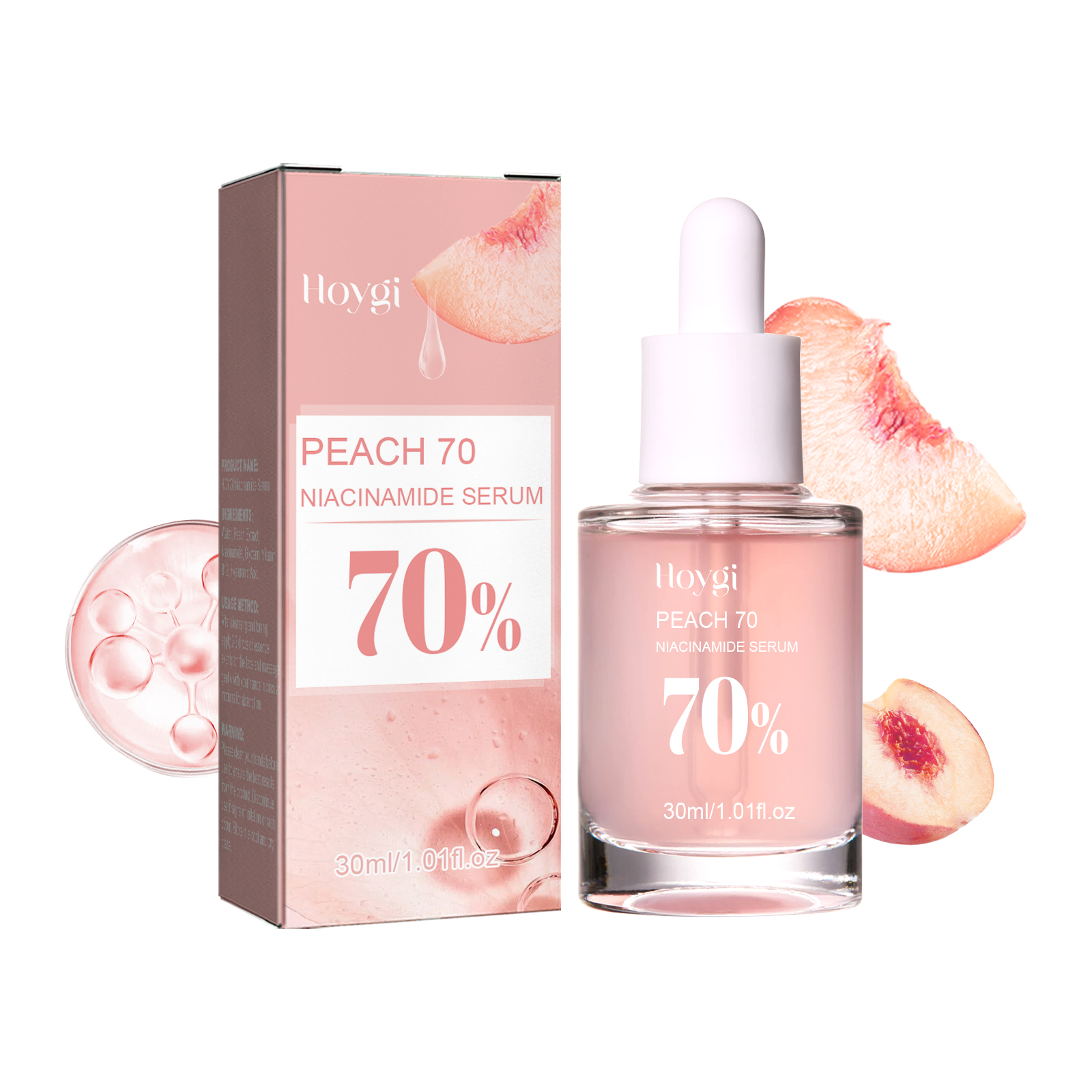 Niacinamide Brightening Serum Firming Pore Minimizing Dark Spot Fading For Glowing Skin Daily Face Care 30ml