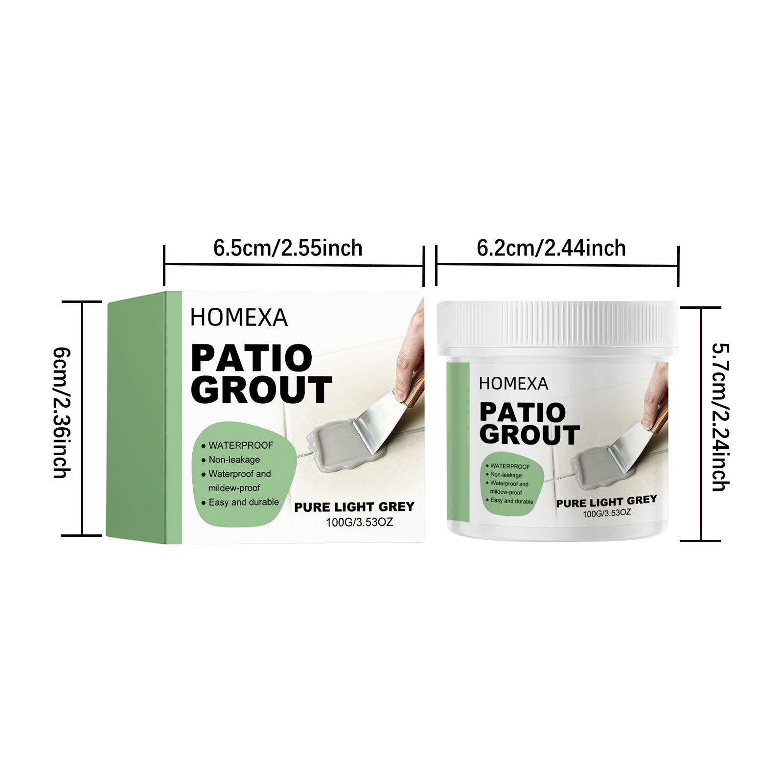 Tile Grout Filler Light Gray For Bathroom Kitchen Floor Joint Sealing And Repair