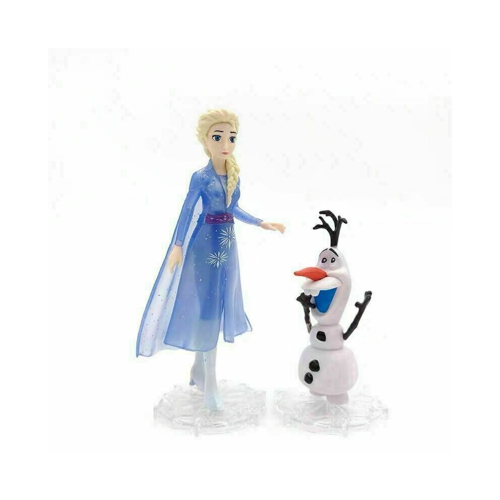 NEW For Disney Frozen Princess 2 Cake Toppers Figures Toys Elsa Olaf Anna 5Pcs