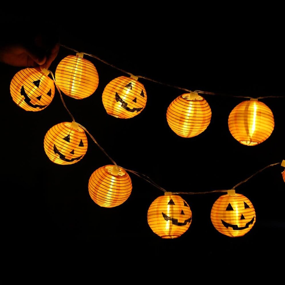 Halloween Lights,Makion Halloween Decorations Fairy Lights 1.5M 10 Led Pumpkin Lanterns