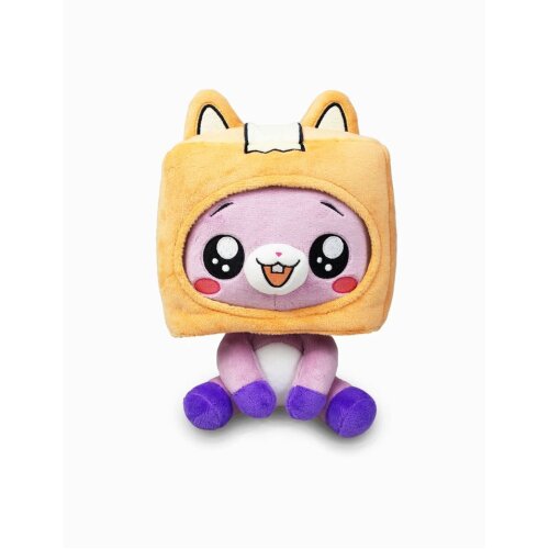 (FOXY, 20cm/7.8in) Lankybox Plush Toys BOXY FOXY ROCKY Soft Stuffed Kid Game Figure Plus