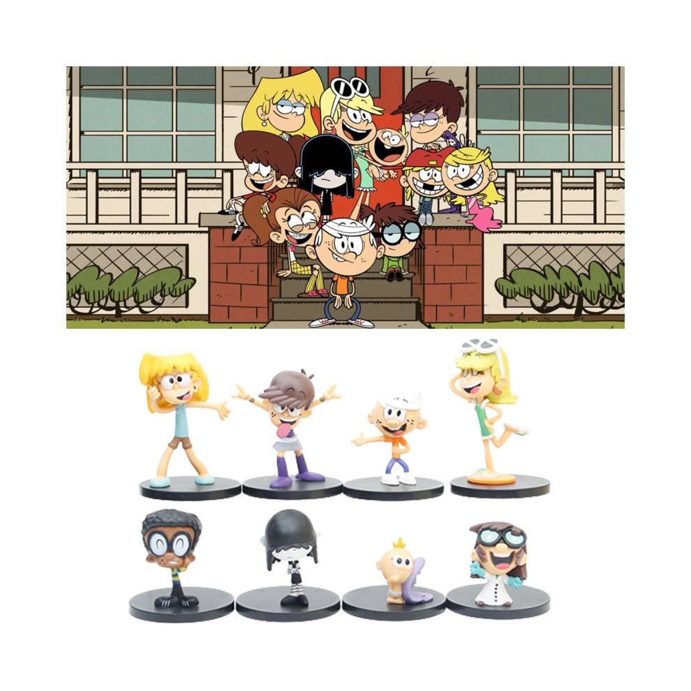 8Pcs/Set The Loud House Action Figure Model Toys Kids Gift