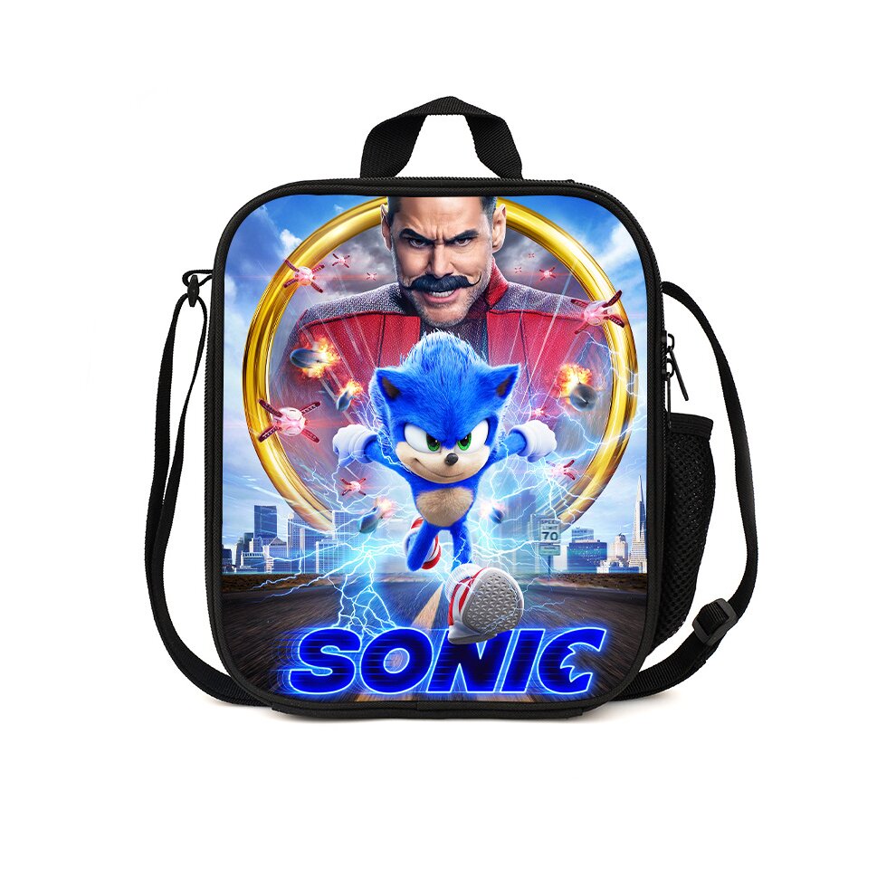 (Sonic I) Sonic Insulated Lunch Bag School Outdoor Lunch Box