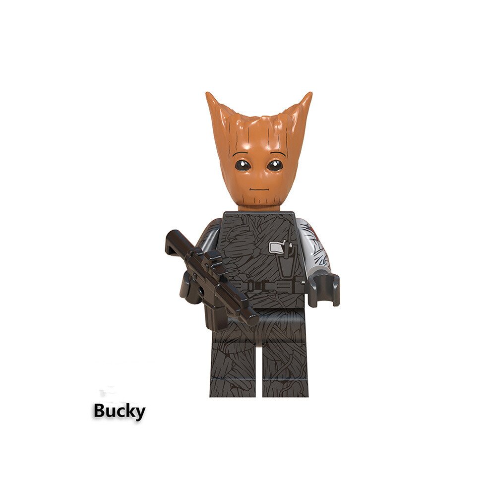 Minifigures Toy Set Marvel Superhero Series Assembled Building Blocks Kit 8PCS Pack Includes Groot Deadpool Batman Hulk Action Figures Bricks Fit Lego Ideal for Christmas Stocking Collection and Display Toy for Kids Adult