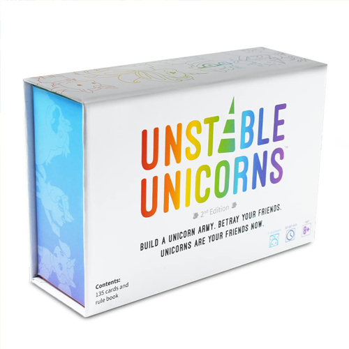 Unstable Unicorns Card Adventure Adult Strategy Board Game Collection Table Game Toys for Family Party Holiday Playing Christmas Gifts Multicoloured
