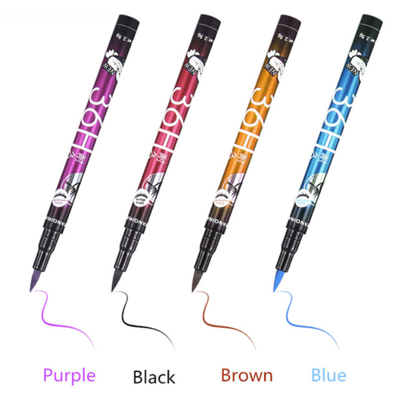 (3PCS Black) Liquid Eyeliner Pencil Eye Liner Pen Portable Quick Dry Waterproof 36 Hours Long-lasting Sweatproof No Blooming Cosmetics Beauty Makeup Tools