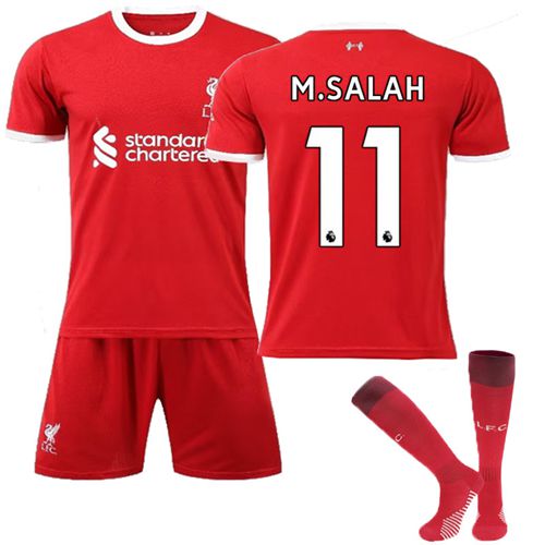 M.SALAH#11 LFC Home Football Kit Jersey Teens Kids Boys Football Kit Sport
