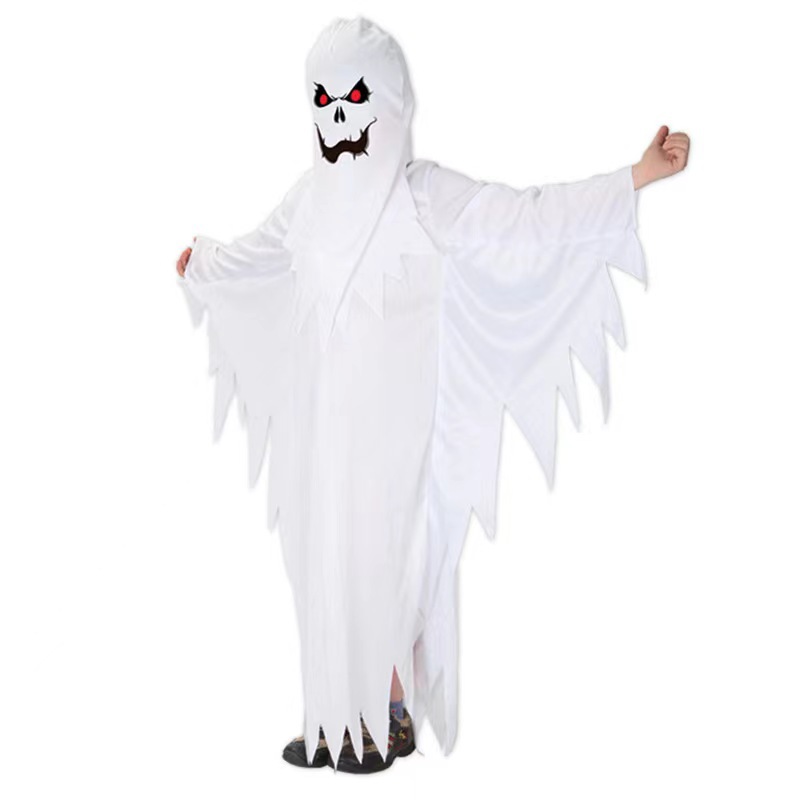 (110~120CM) Childrens Ghost Halloween Fancy Dress Costume