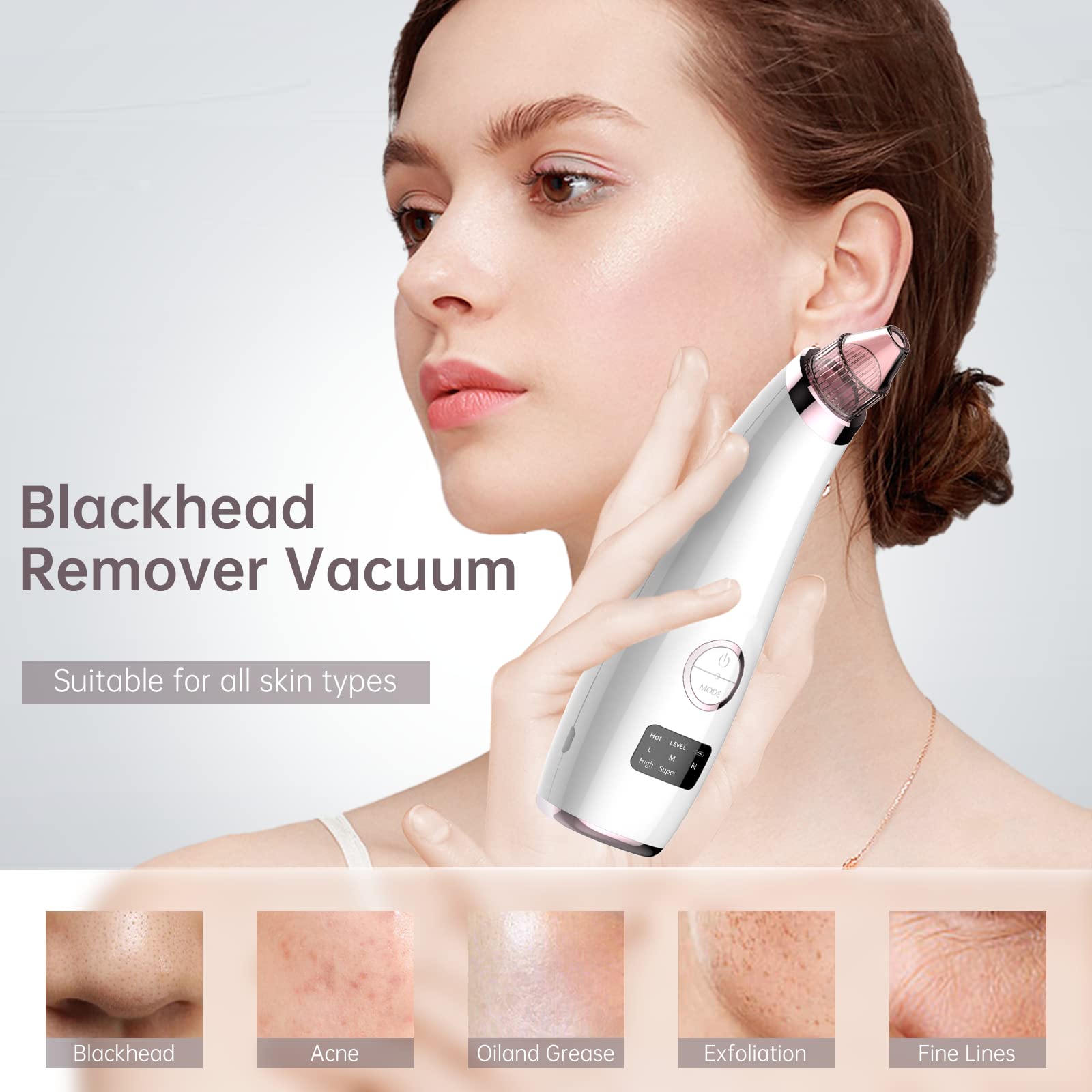Blackhead Remover Vacuum Blackhead Extractor Face Pore Cleaner