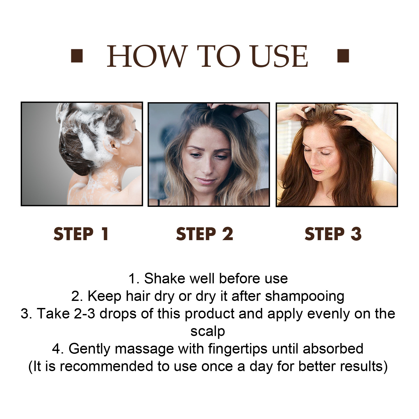 Hair Serum Dense Hair Essence Moisturizing Hair Repair Hair Root Thickening Hairline Strengthening Firming Hair Care