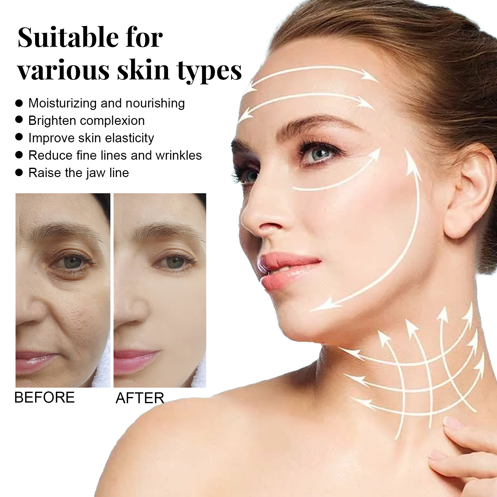 (20pcs Set) Protein Thread Lifting Face Lift Protein Lines Korean Protein Lifting Collagen Thread Plump Your Face Lift And Firm The Facial Contours Moisturizing