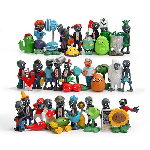 40ps Plants vs Zombies Toys Action figures PVC Toy