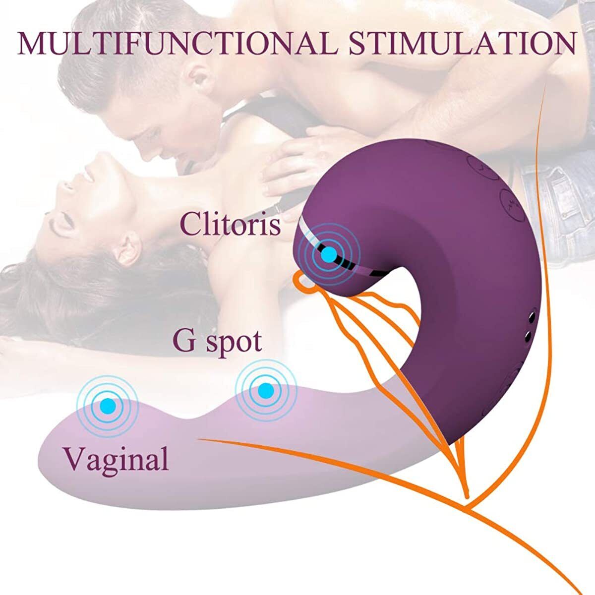 Rabbit Vibrator 3in1 Dildo Clit Sucker Flapping Sucking Lick G-Spot Adult Sex Toys for Women