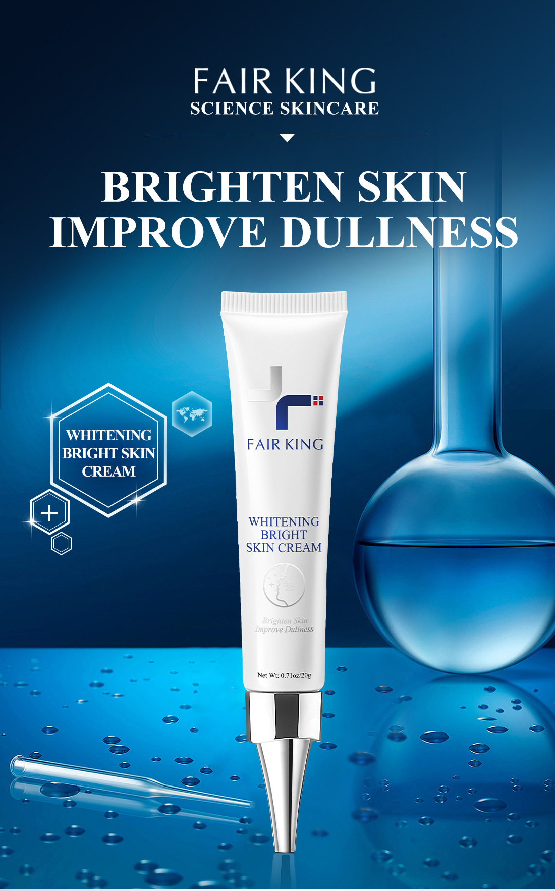 Whitening Anti-Freckle Cream Brighten Skin Tone Remove Freckles Lighten Spots Chloasma Brighten Moisturize Face Skin Care
