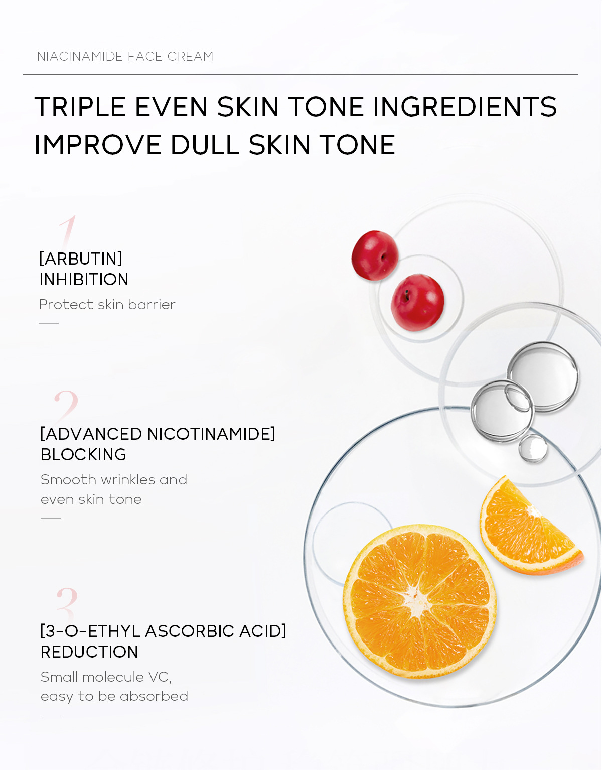 Whitening Freckle Cream Melasma Pigmentation Remove Nicotinamide Serum Cream Pores Refining Black Spot Acne Marks Removal Cream