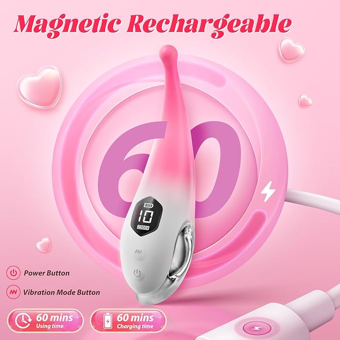 Clitoral Vibrator Sex Toys for Women Vibrators Clit G-Spot Nipple Stimulator Adult Anal Toys Personal Massager Wand Dildo for Clitoris with 10 Modes