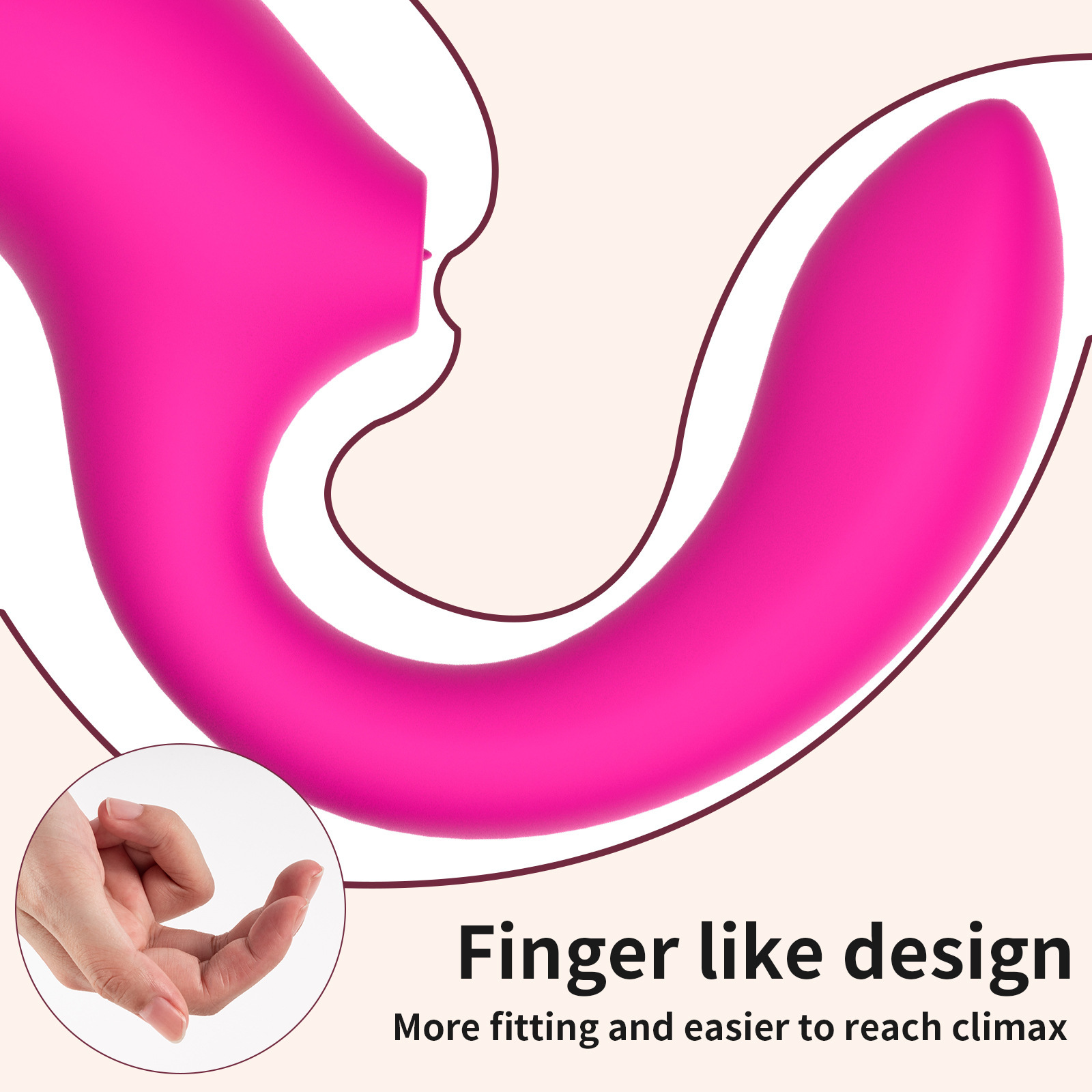 (Rose Red) Sex Toy Sexual Toy Tongue Licking Pulse Dildo Vibrator Oral Sex Suction Nipple Clitoris G Spot Erotic Clitoris Stimulator for Women Adult