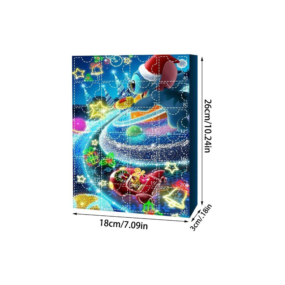Advent Calendar 2024 24 Pcs Toy Set Blind Box 24 Days Christmas Countdown Calendar Model Stitch Figures Toy Kits For Kids Xmas Gifts