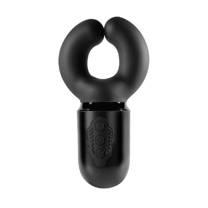 Male Masturbator Sex Toys Vibrator Double Points Strong Vibration Adult Couples Masturbation Automatic Wrap Clip G Spot C Spot Stimulation Unisex