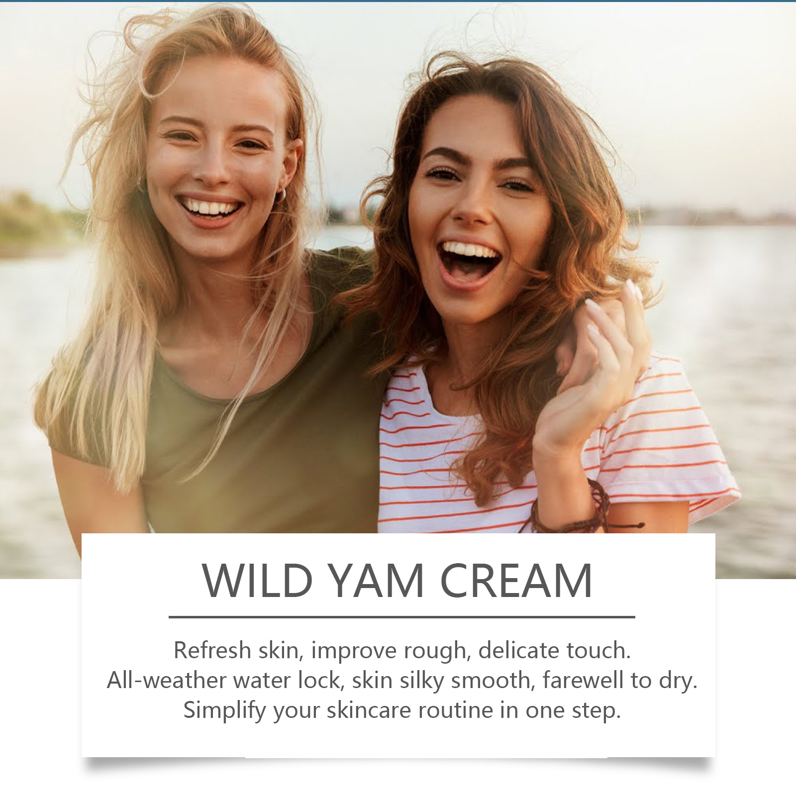 (1 PC) Wild Yam Cream Moisturizing Cream Hydrating Smooth Yam Root Extract Essence Firm Improve Skin Dullness Whitening Moisturizing For Body Face Care
