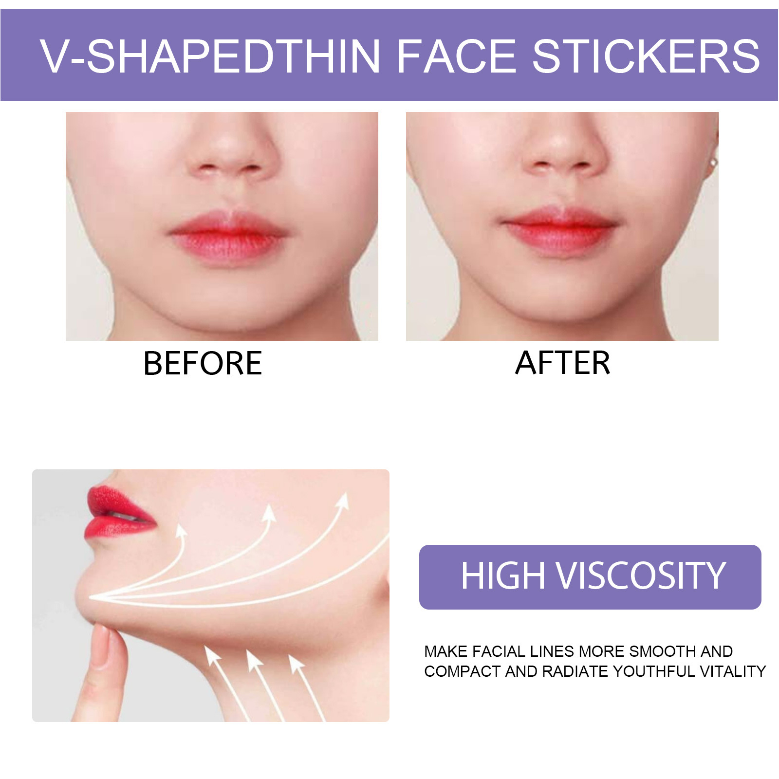 Invisible Face Lifting Tape Tighteners Face Skin Lift Shaping Stick V Line Patch Bands Thin Face Stickers Skin Care Tool
