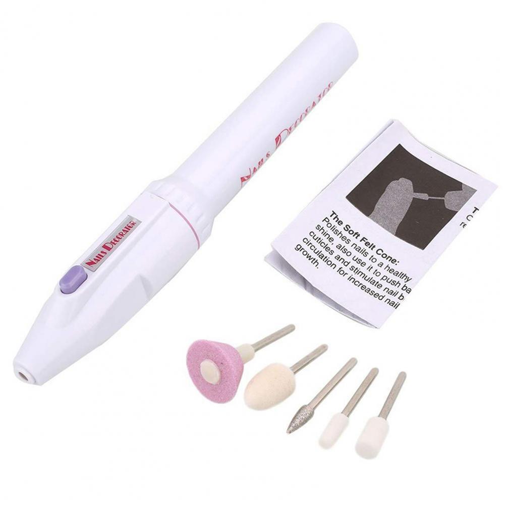 Electric Mini Nail Polisher Manicure Machine Professional Gel Varnish Remover Milling Drill Bits Portable Nail Tools