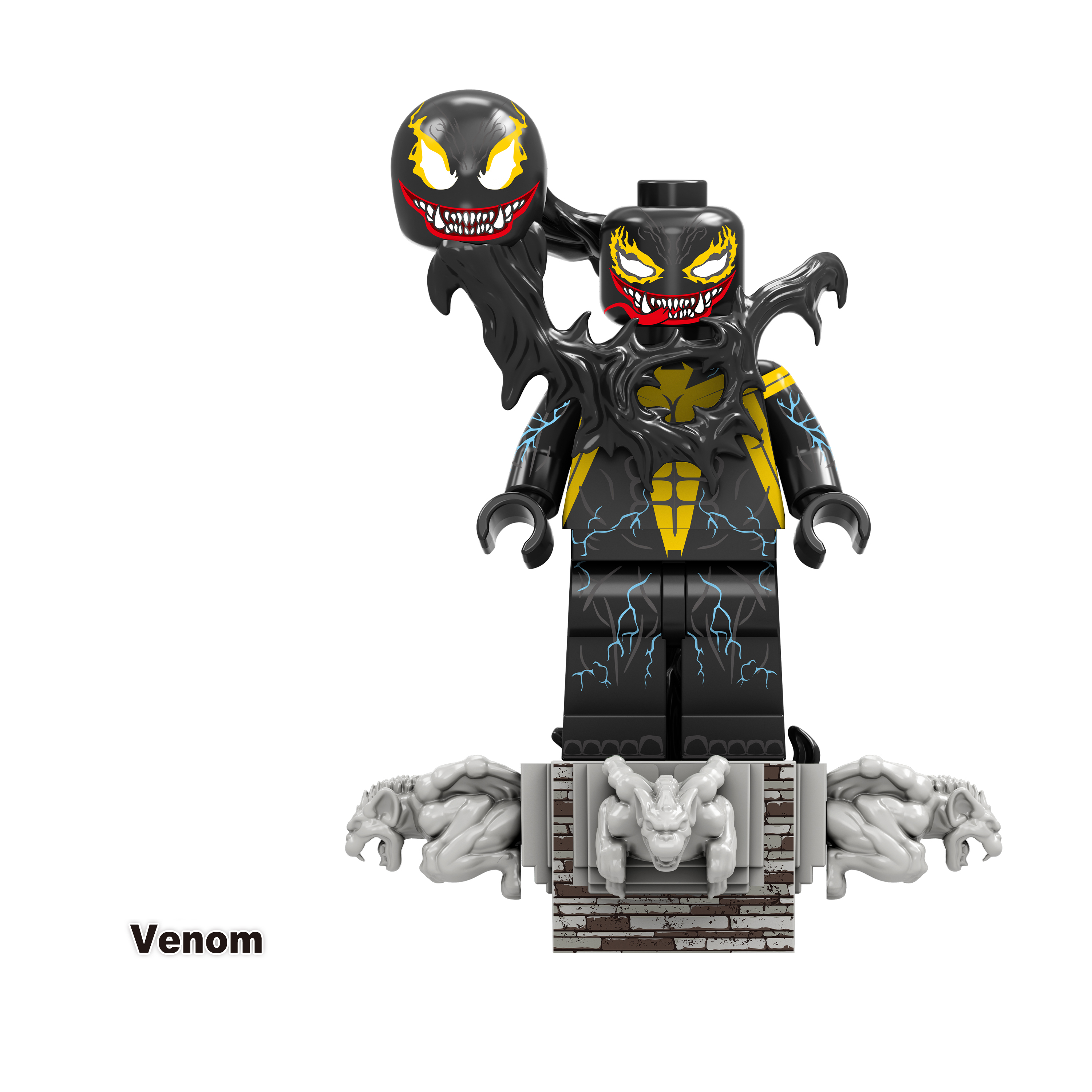 8PCS Avengers Venom Eddie Brock Mini Figure Super Hero Building Blocks Minifigures Set Kids Toys Fit Lego