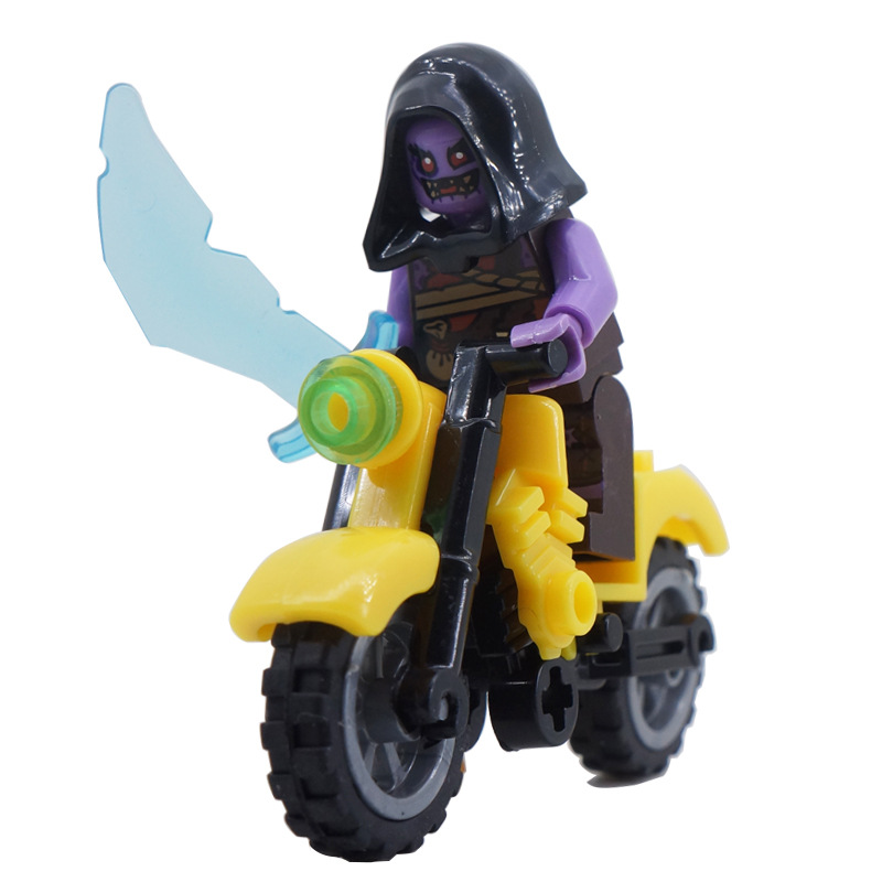 Ninja Toys Building Blocks Anime Mini Figures Set with Motorcycle Role Play Encourage Imaginative Play Collection Series Gifts For Kids 