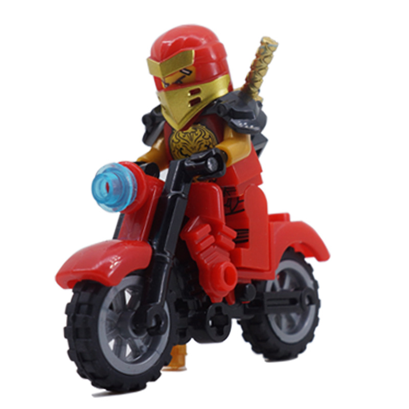 Ninja Toys Building Blocks Anime Mini Figures Set with Motorcycle Role Play Encourage Imaginative Play Collection Series Gifts For Kids 